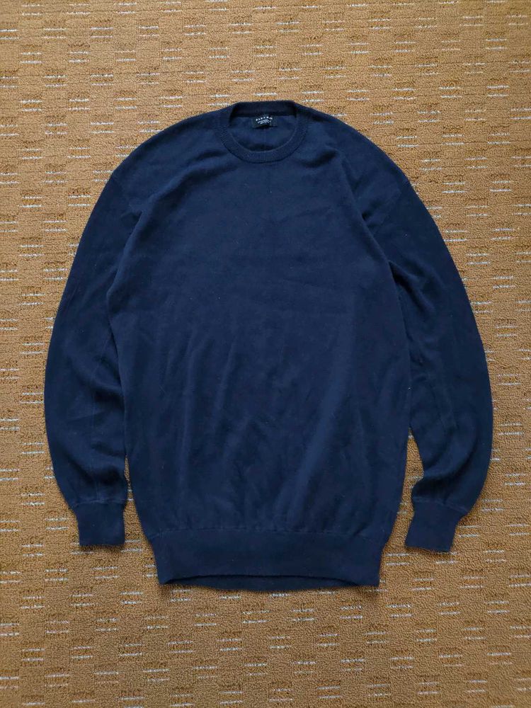 ZARA ROUND NECK ROYAL BLUE SWEATER