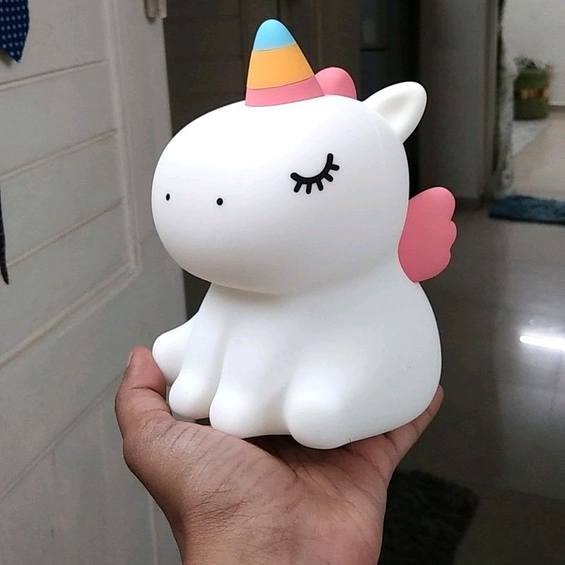 Unicorn Design Cute Silicone Night Light