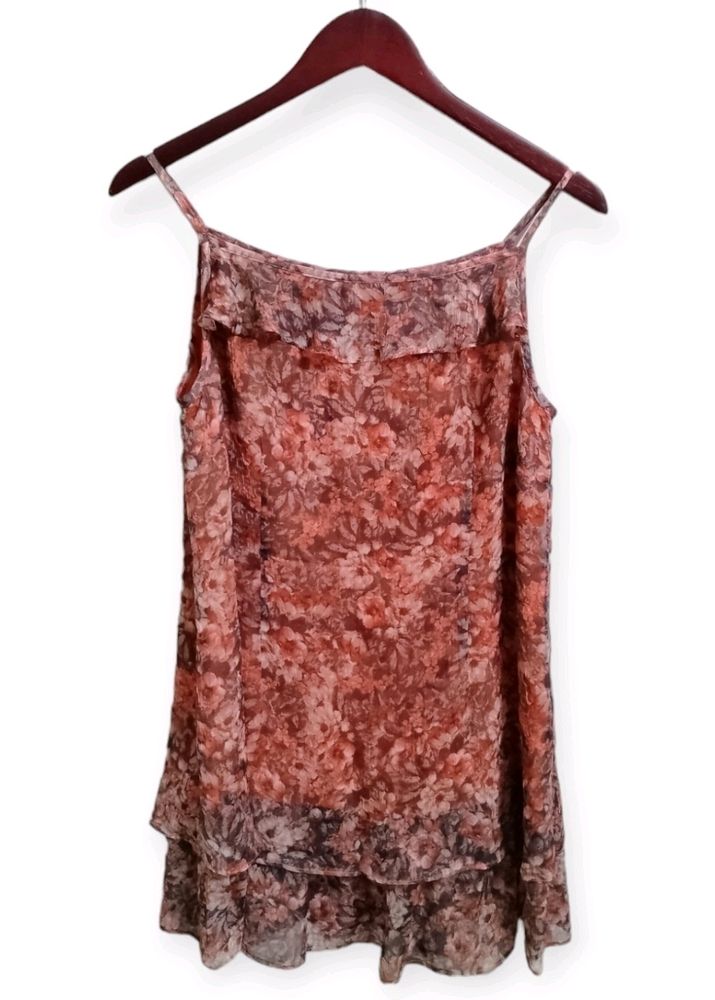 Sleeveless Floral Print Blouse (Woman)