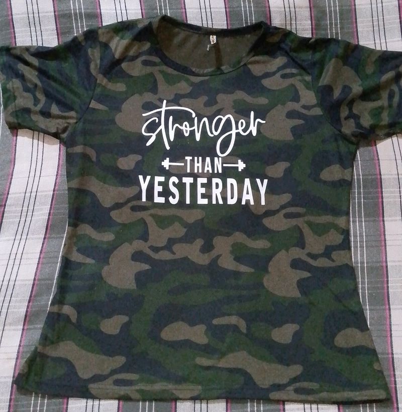 Camouflage Print Unisex Tshirt