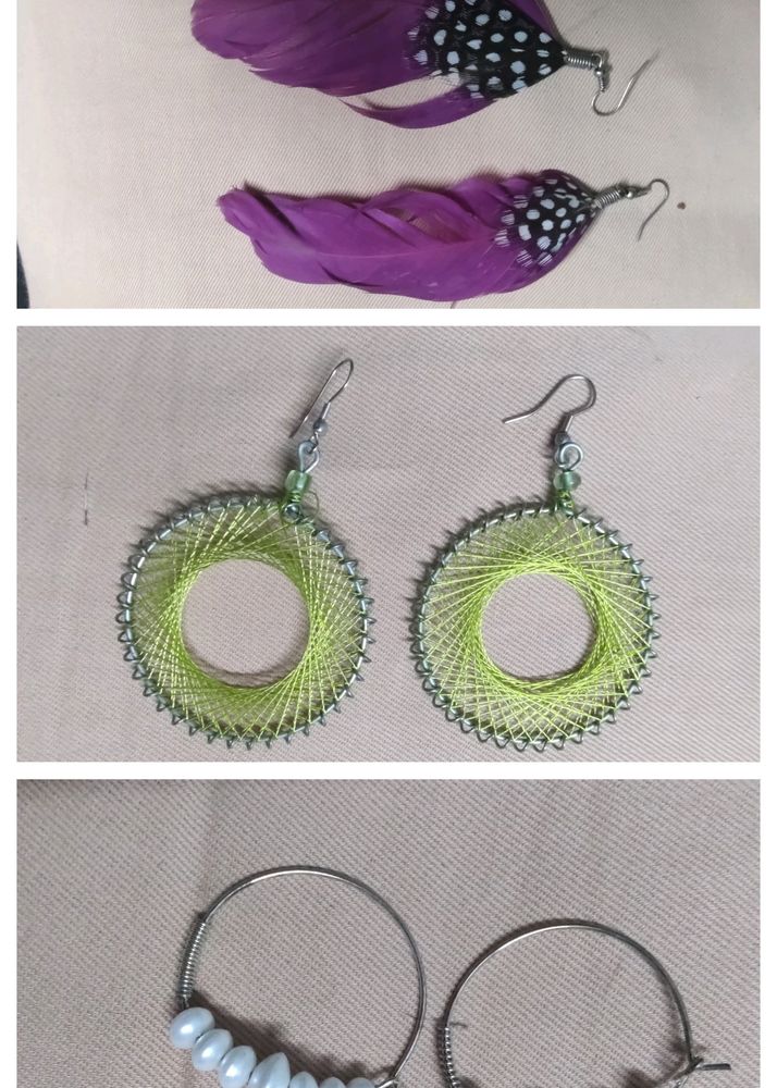 Combo Of 3 Earrings