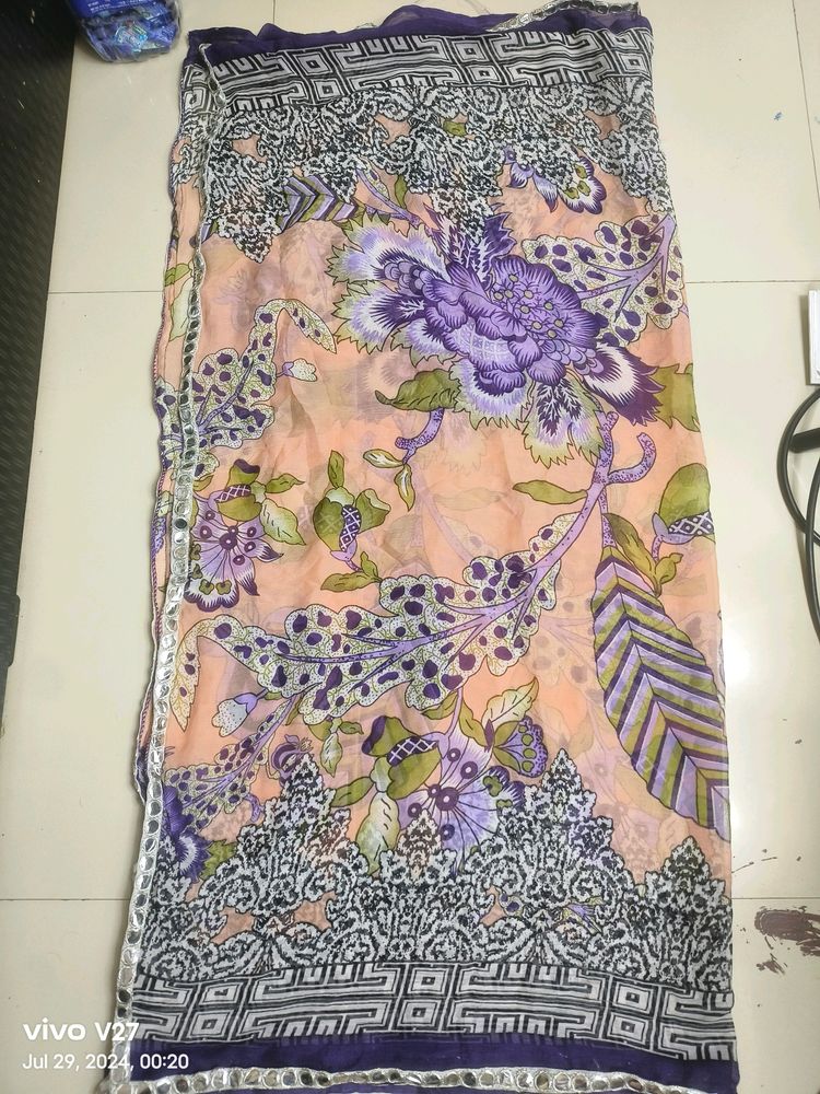 Chiffon Silk Printed Dupatta 10