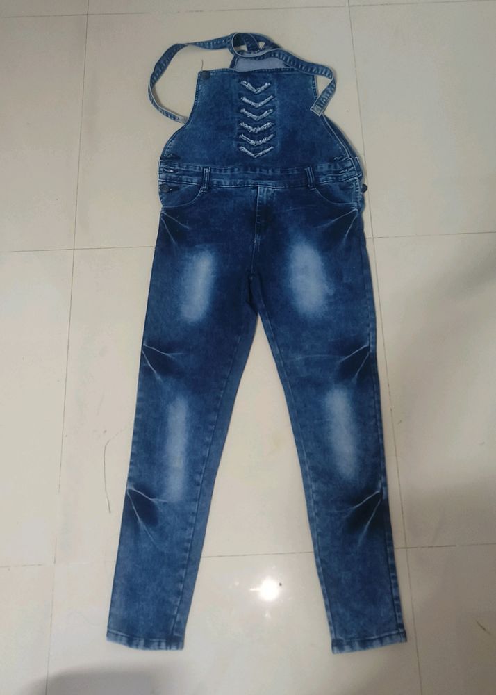 Denim Dungree For Women...Waist Size 32 and Length 40