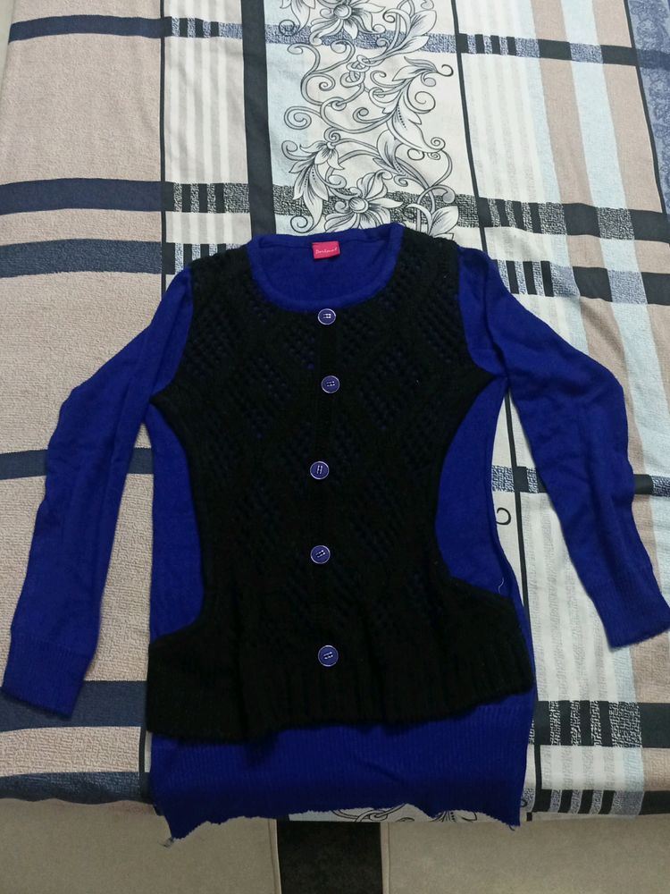 Blue Woollen Top