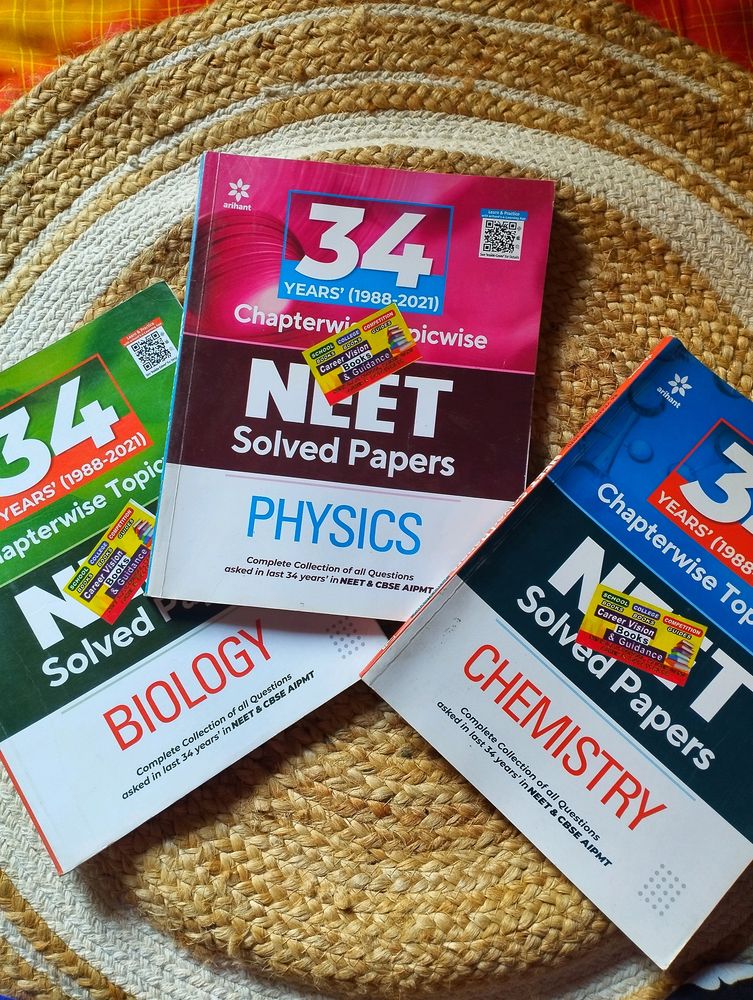 NEET  35 Year Solved Papers Text Book 📕