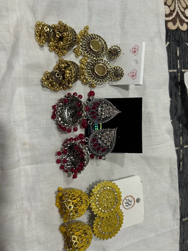 3 Earrings Combo Offer For Rs 200