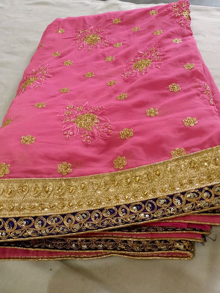 Party Wear 🥳 Saree Beautiful 😍 Look Hevy Work