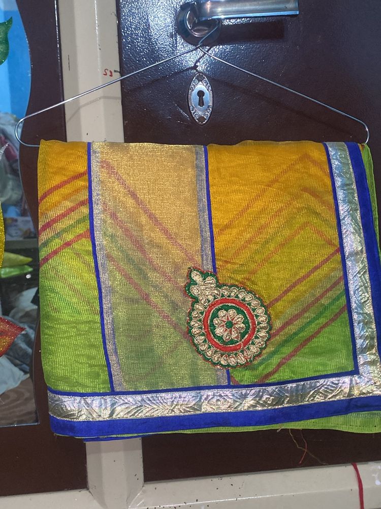 supernet saree new not used multicolor