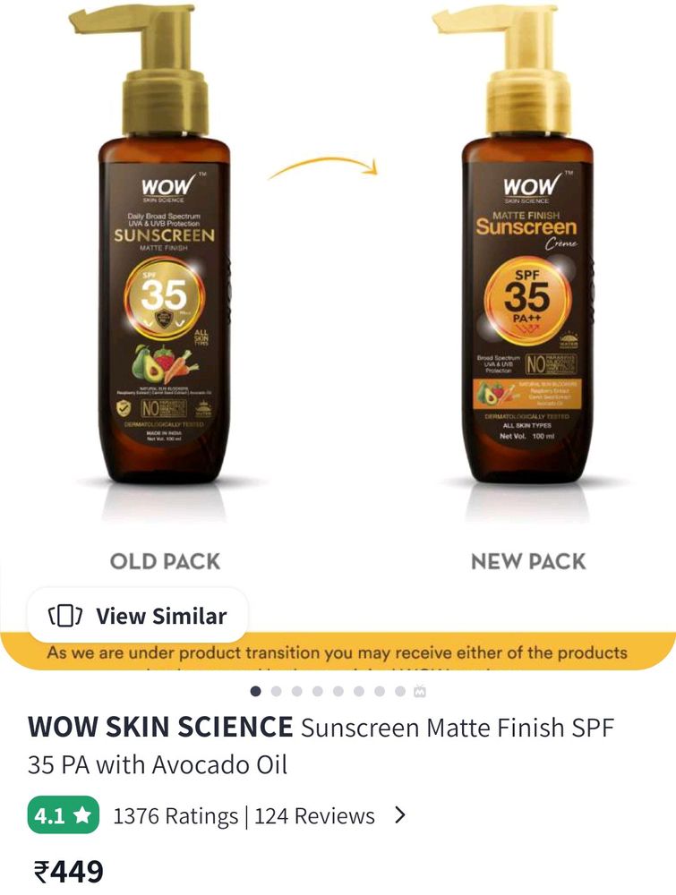 SUNSCREEN MATTE FINISH