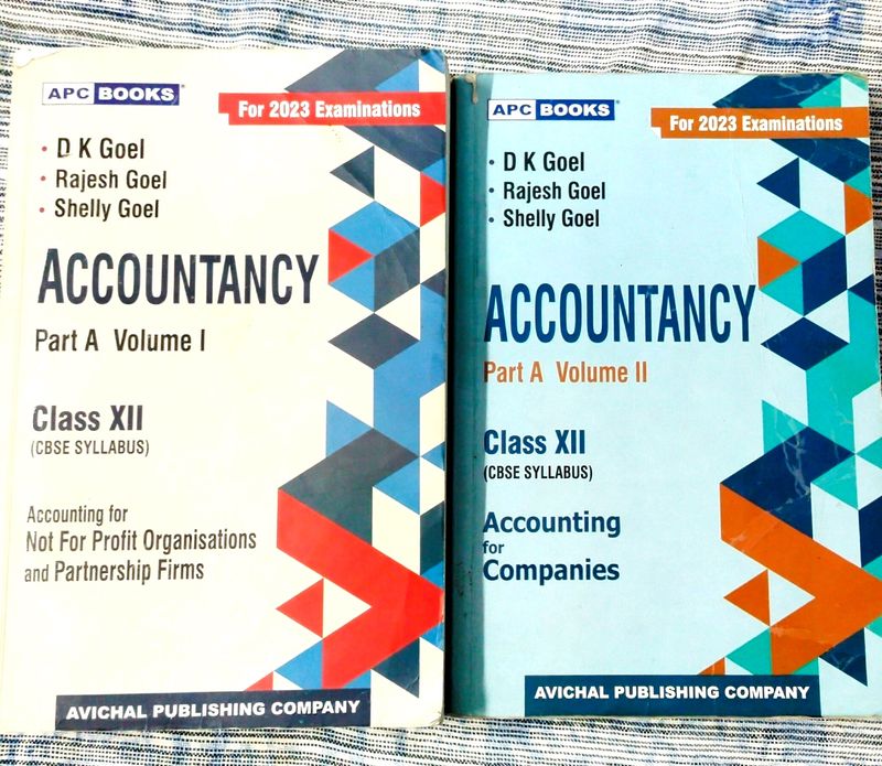 Combo Of 2 | DK Goel Accountancy Vol-1&2 Class-12