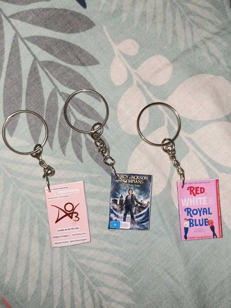 Mini Book Keychains