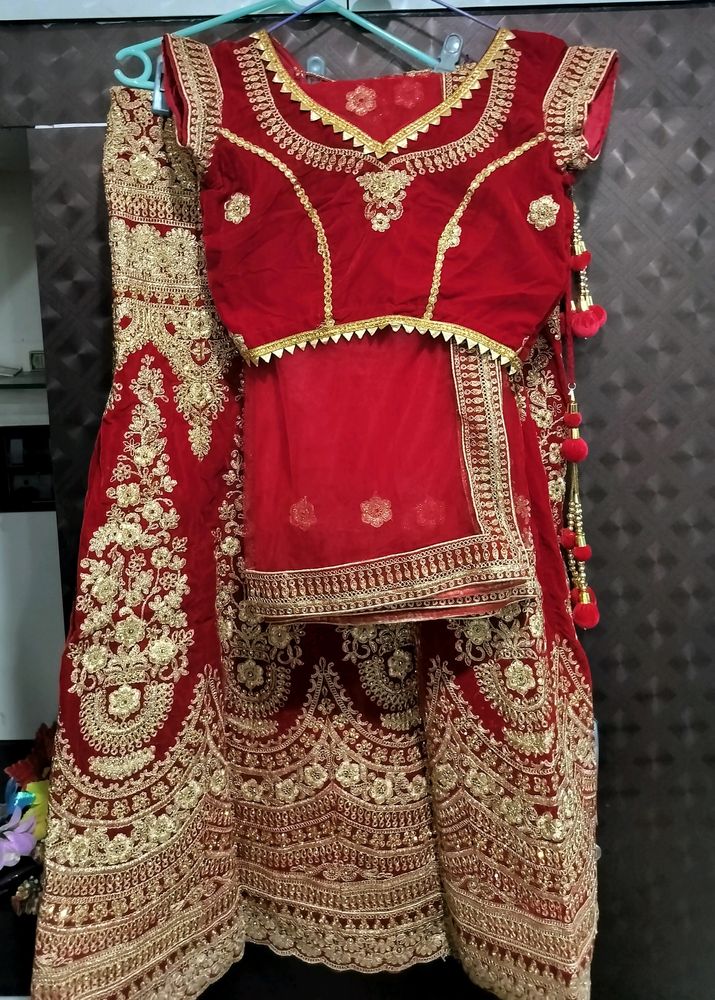 Red Wedding Lehenga Only Used Once