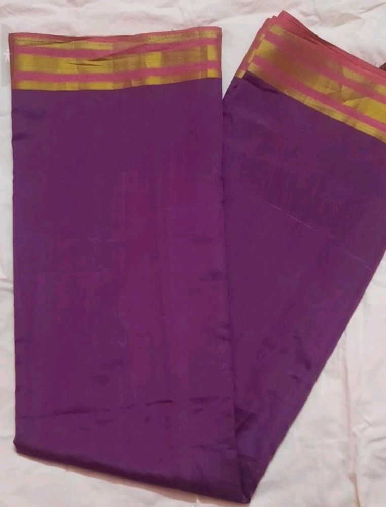 Purple Silk Saree