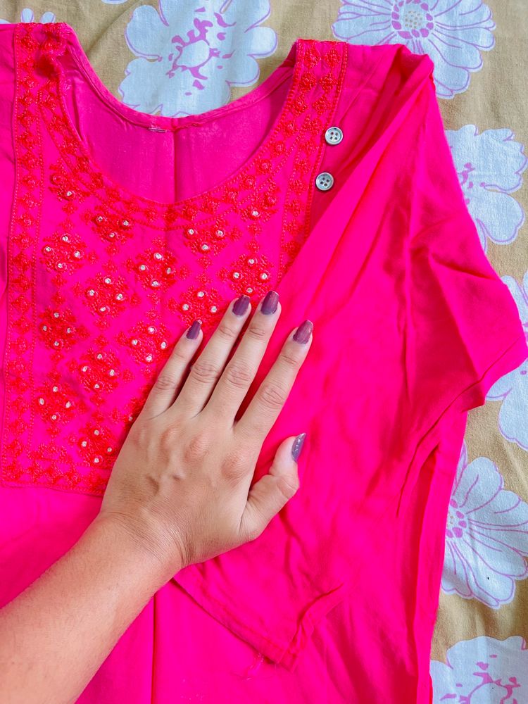 Rose Pink Kurta