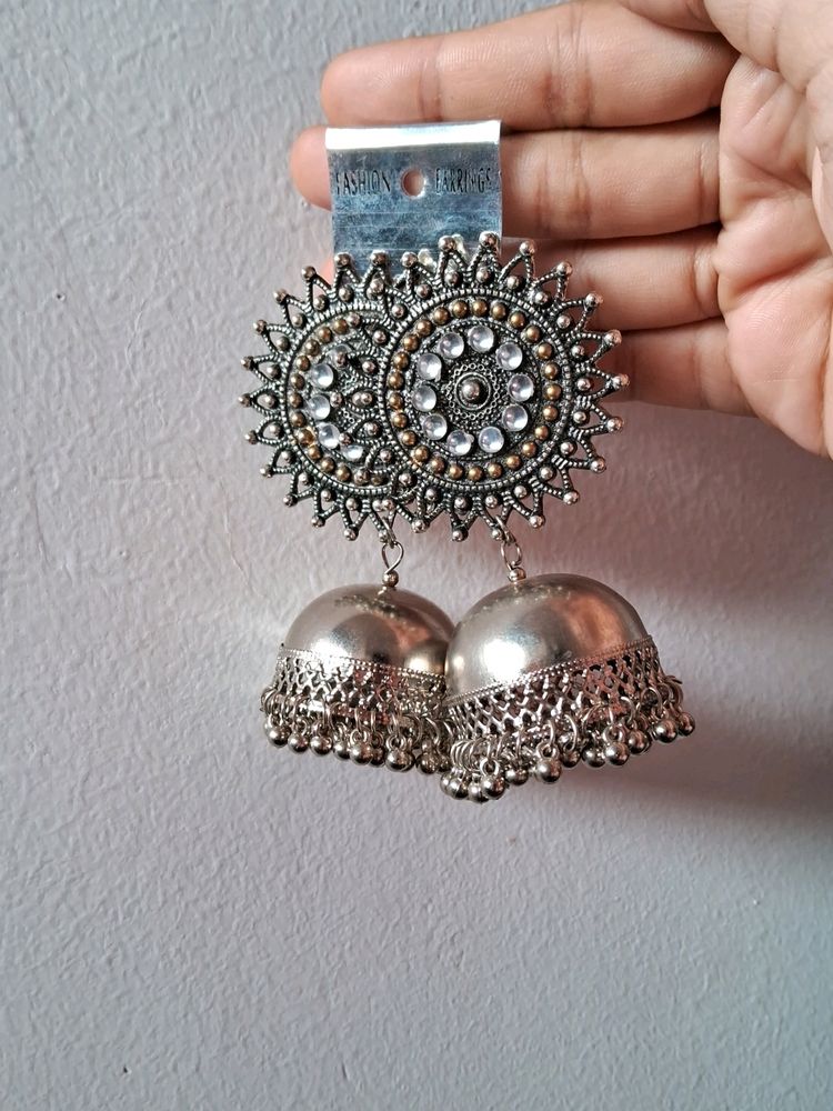 Oxidized  Jhumka