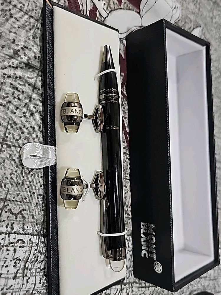 Exotic Mont Blank Pen & Cufflink Gift Set