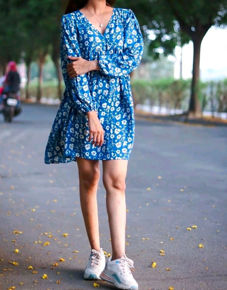 Classic Beautiful Blue Dress