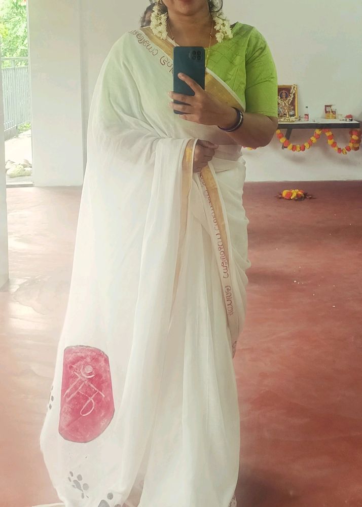 Tant Kerala Saree