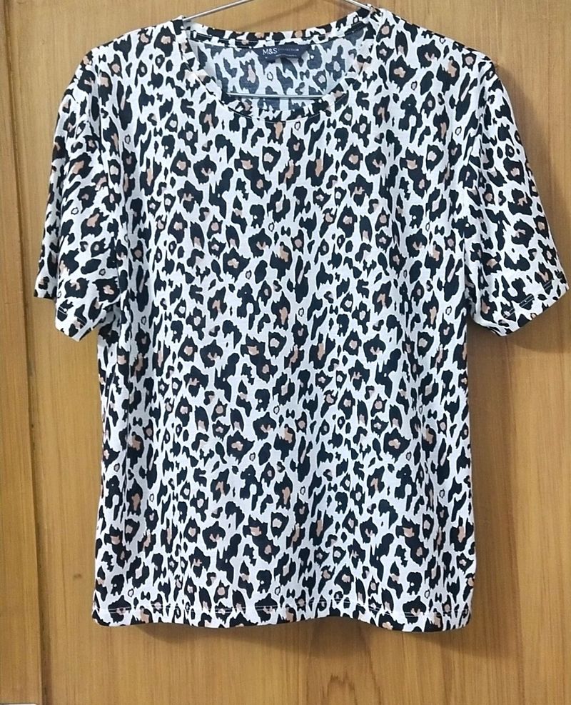 Marks & Spencers Animal Print Top