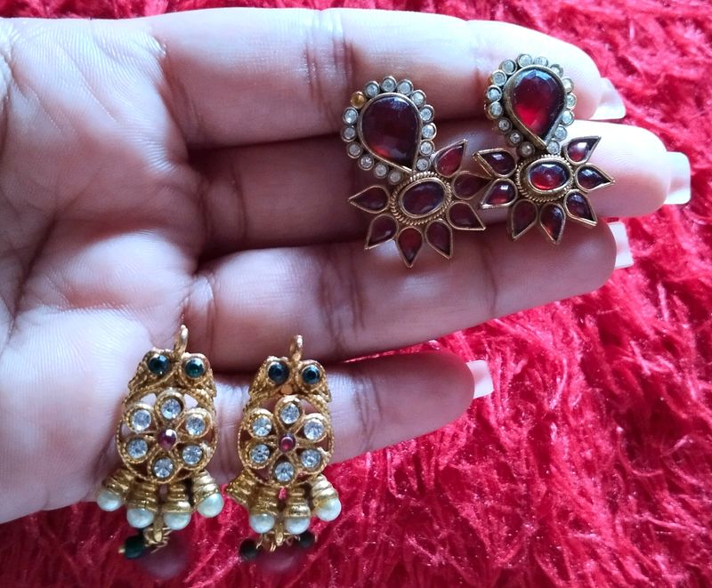 Two Traditional Style Earrings (Slightly Used)