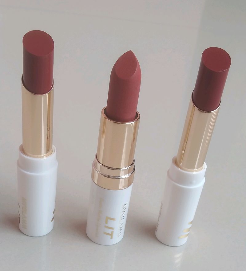 Combo Of 3 Lipstick