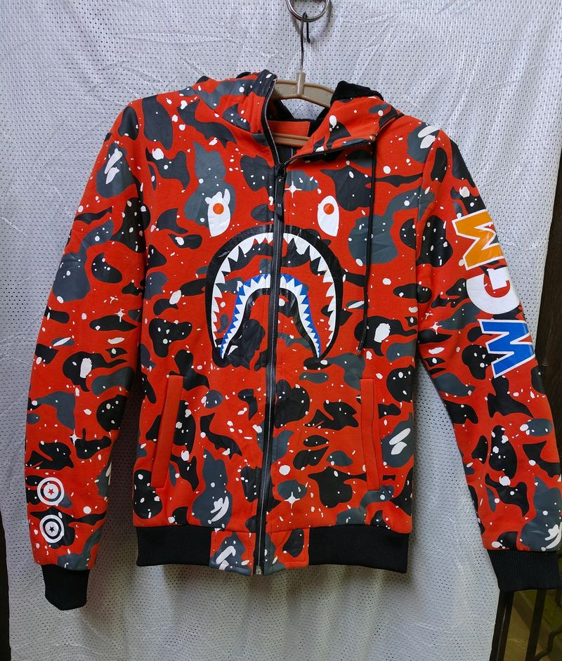 Bape Shark Hoodie Size M