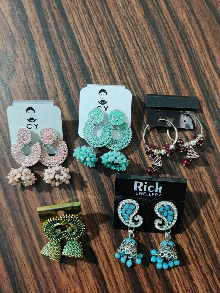 Ear Rings Set Of 5 #NEW#