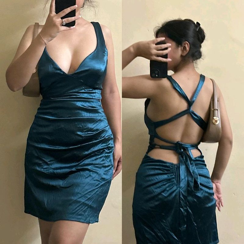 Backless 🪲 Satin Dress