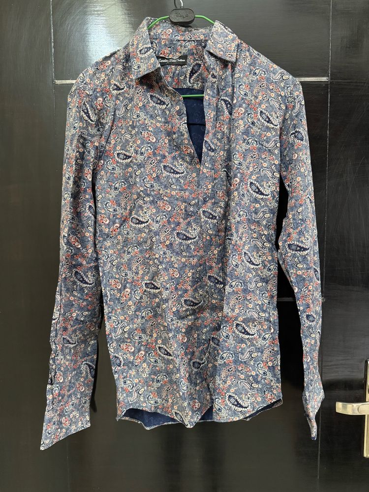 Custom tailored beautiful print formal shirt