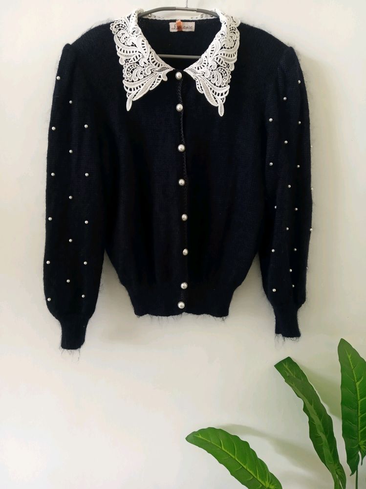 Navy Blue Cardigan