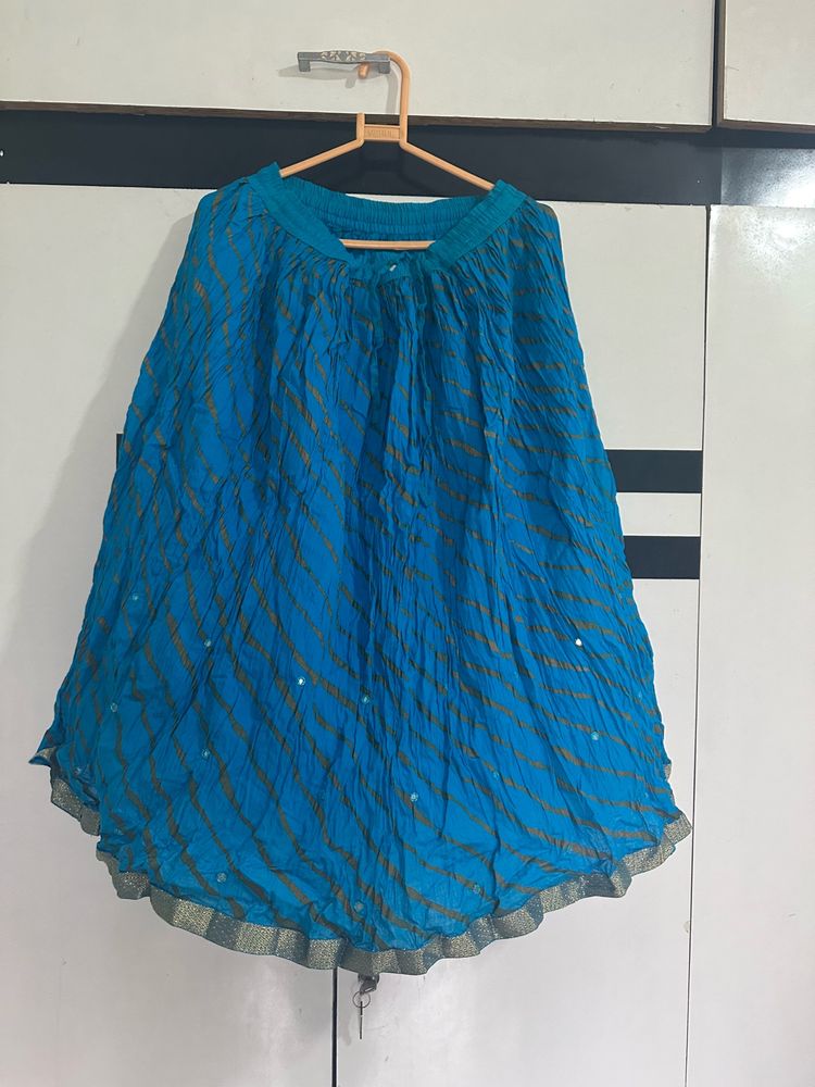 Ethnic Flare Knee Length Skirt