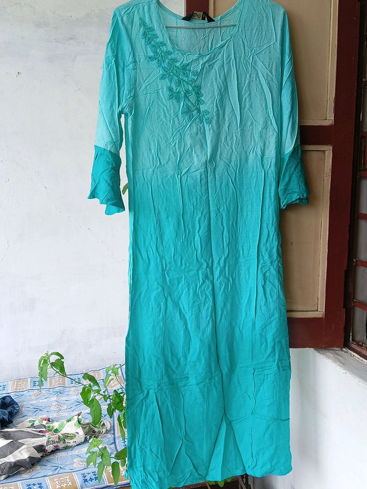 Blue Colour Kurti Lsize