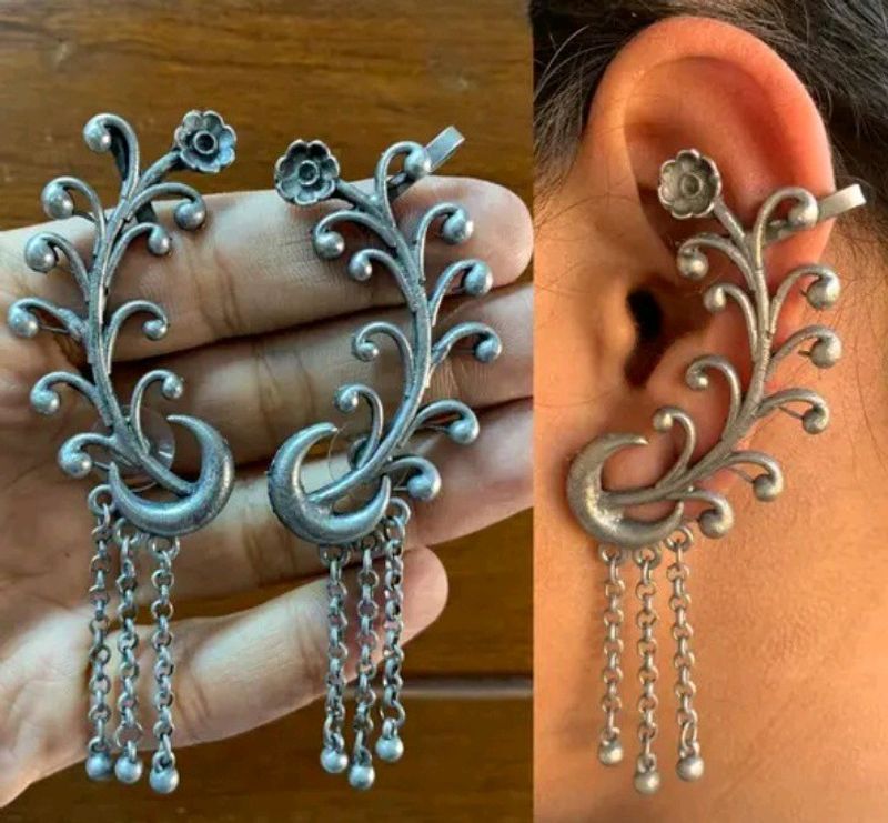 Oxidized Ear Cuffs