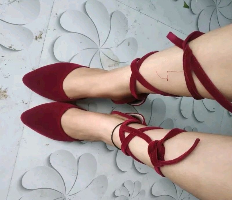 Red Velvet Shoes