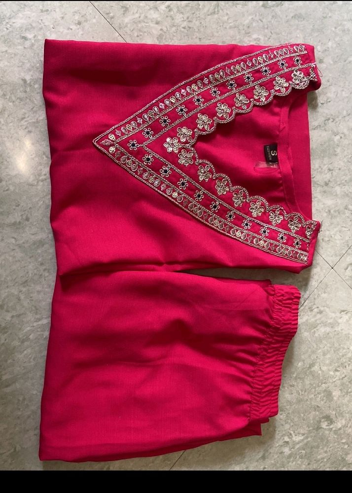 Beautiful Pink Kurti Set