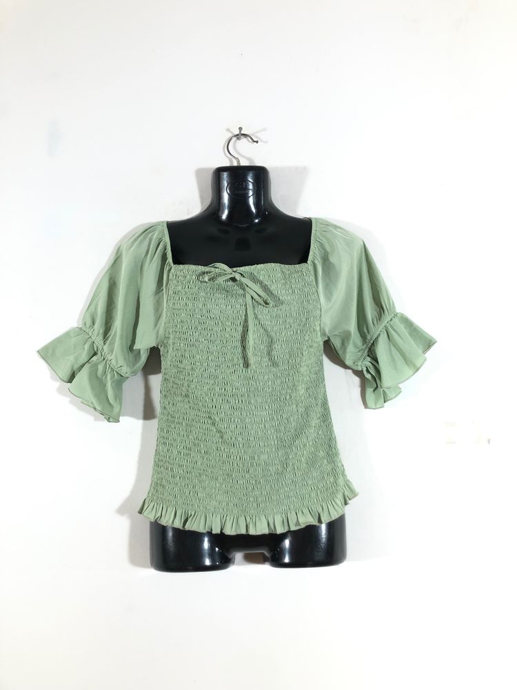 Green Casual Top(Women’s)