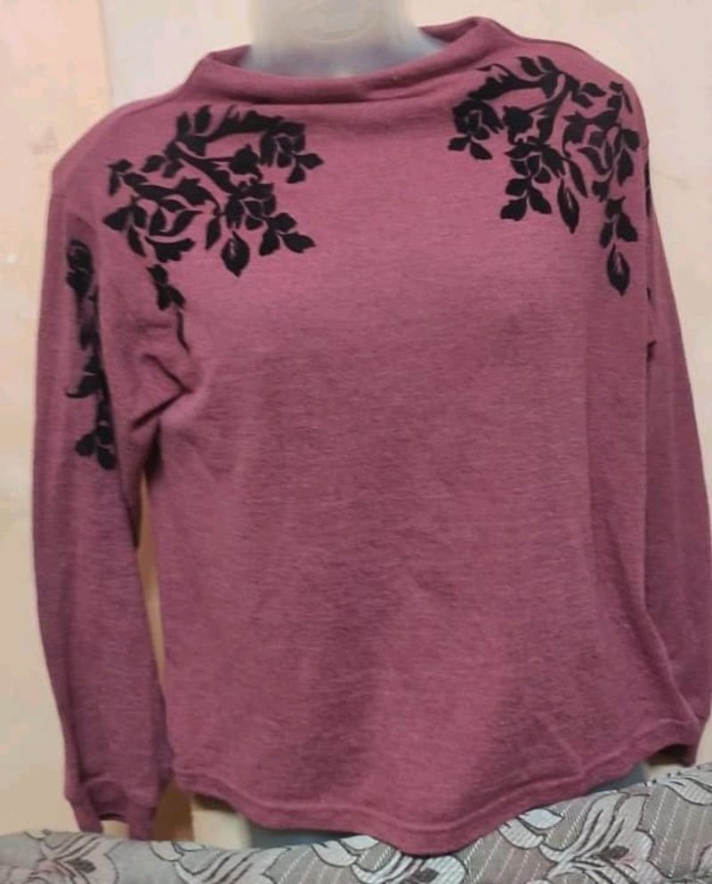 Turtile Neck Women T-shirt-PRICE NEGOTIABLE