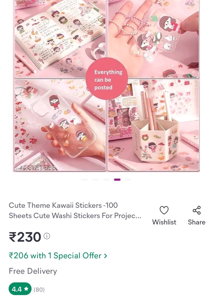 Long Cute Kawaii Stickers