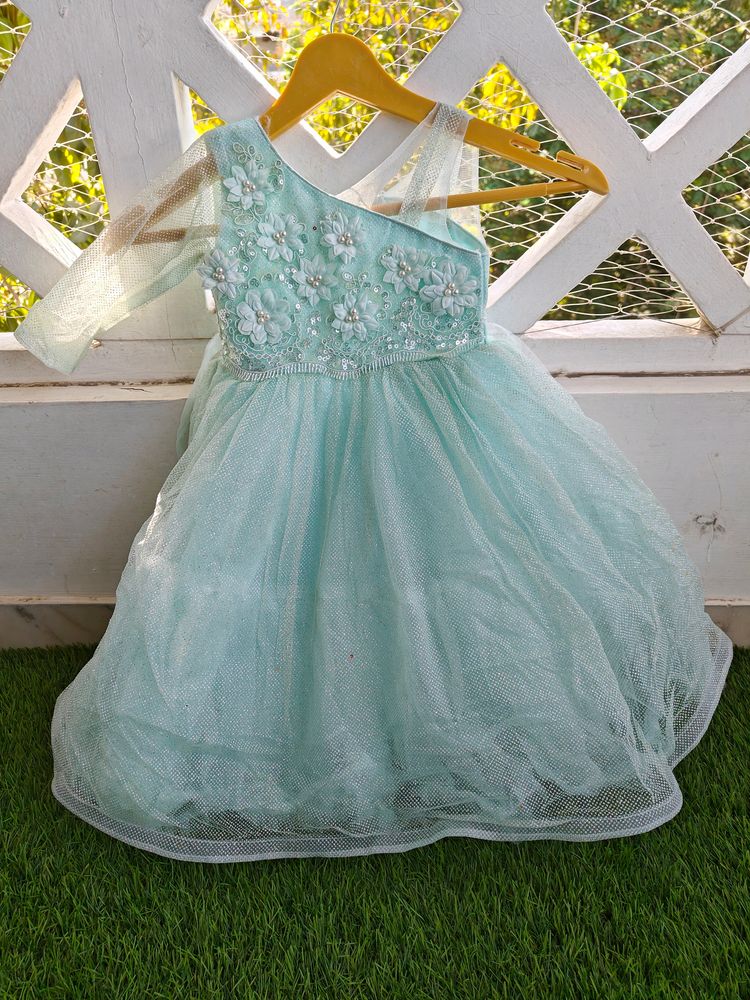 Blue Ball Gown For Girls