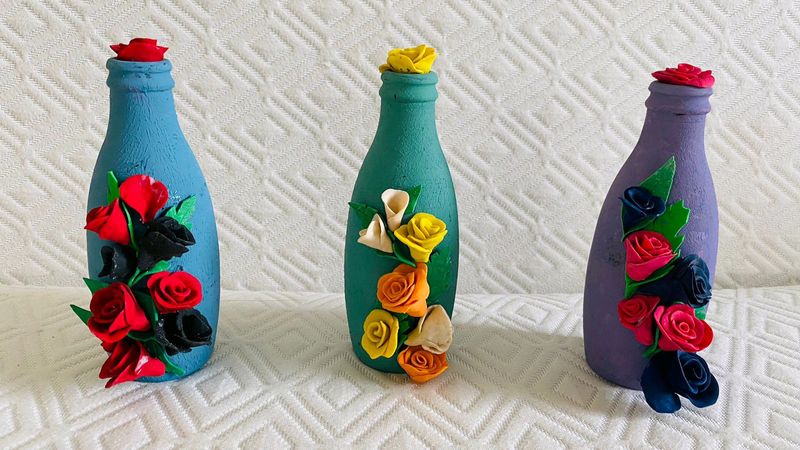 3 Decorative Bottles