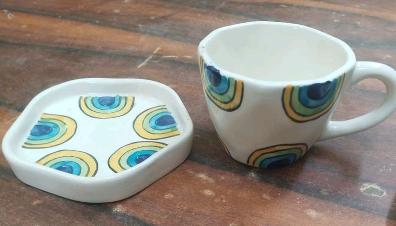 New Unique Ceramic Eye Designer Mug & Plater