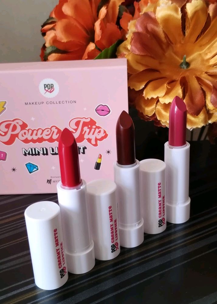 (SET OF 3) POPxo Makeup Mini Lip Kit - Power Trip