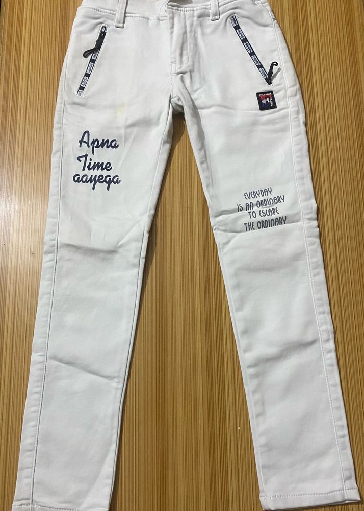 Jeans White For Boys