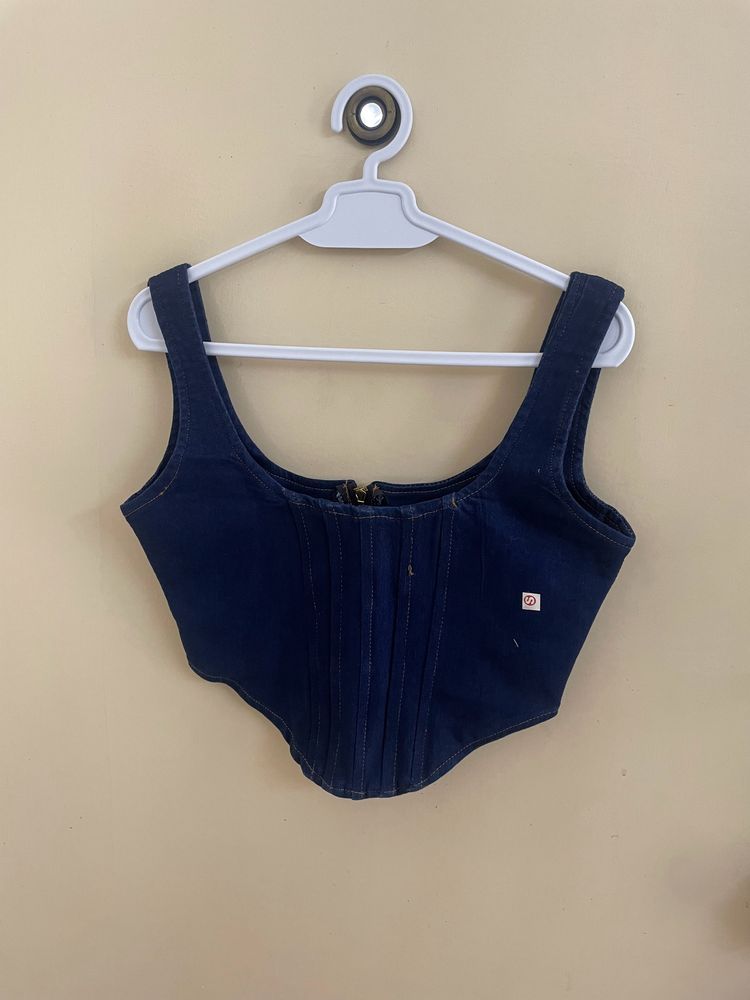 Denim Crop Top