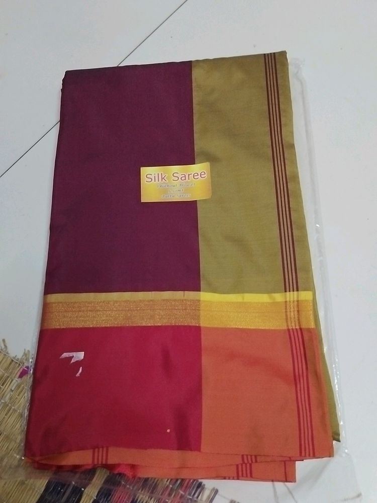 Meroon Soft Silk Saree....