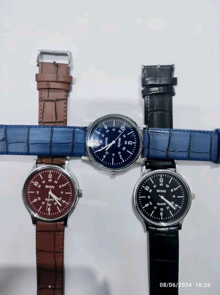 New With Tag Trendy Analogue Watch Combo Set Of 3