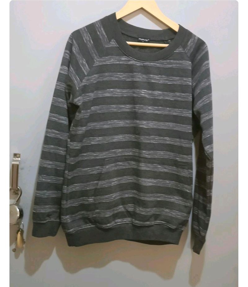 Black Striped Sweatshirt