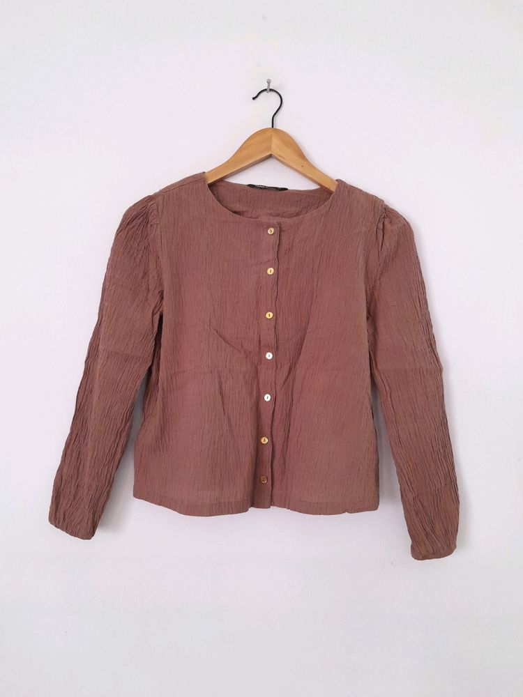 Brown Casual Top (Women's)