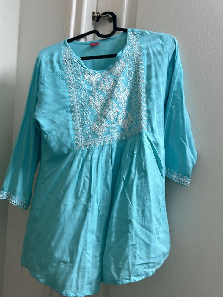 Blue Top Kurti