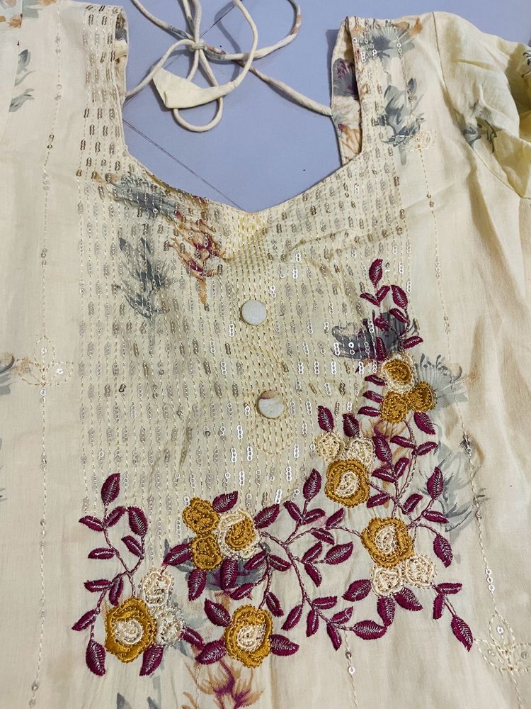 Cotton Kurta Plazo set